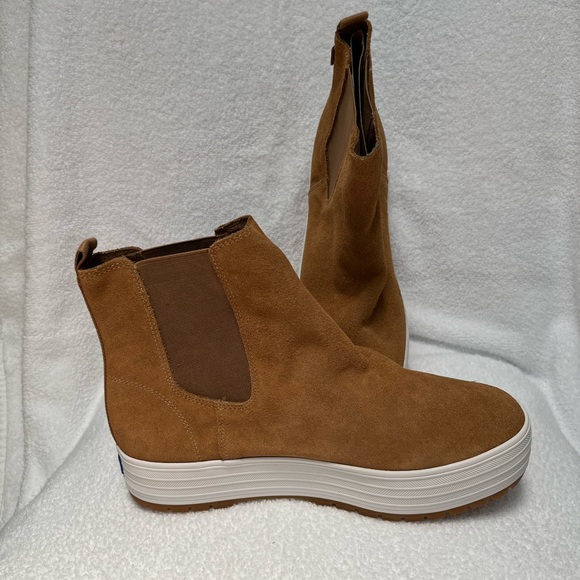 Keds Shoes - Women’s Keds Brown Suede Platform Chelsea Boots Size 9.5 NWOT